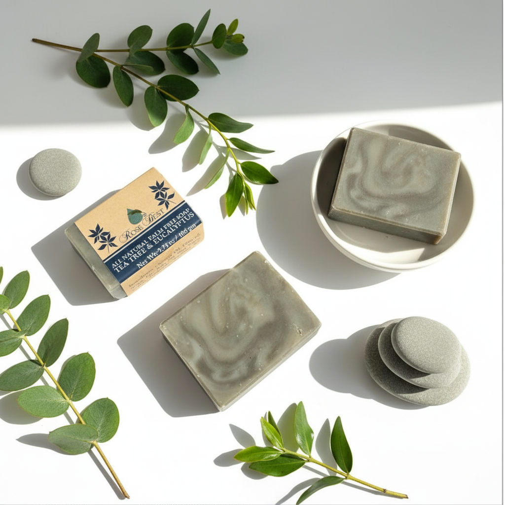 Tea tree and eucalyptus soap (All Natural)