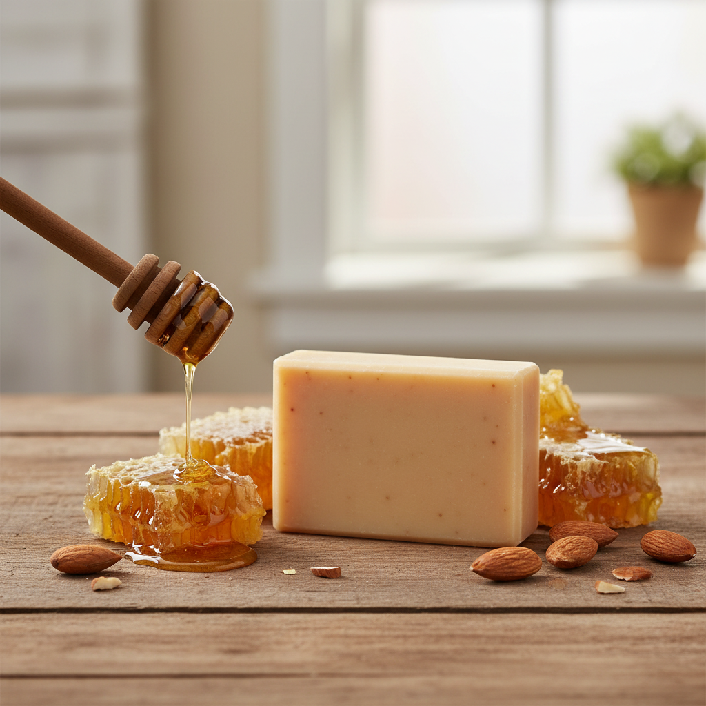 Honey Almond Soap (Handcrafted)
