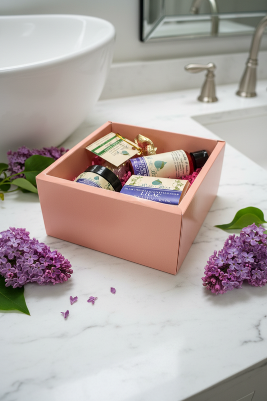 Luxury Self Care Gift Box | Handmade Natural Skincare Set | Soap, Body Oil, Body Butter & Aroma Sachet | Relaxation Gift| Corporate Gift| Housewarming Gift