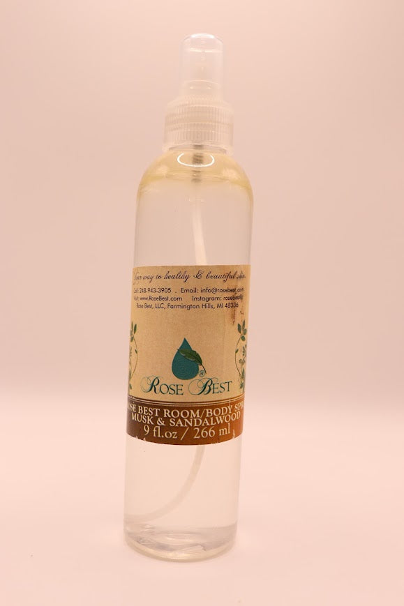 Musk and Sandalwood Room / Body Spray (Handcrafted)