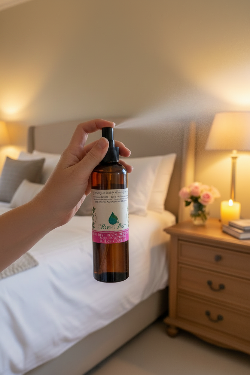 Rose Geranium Room and Body Spray (All Natural)