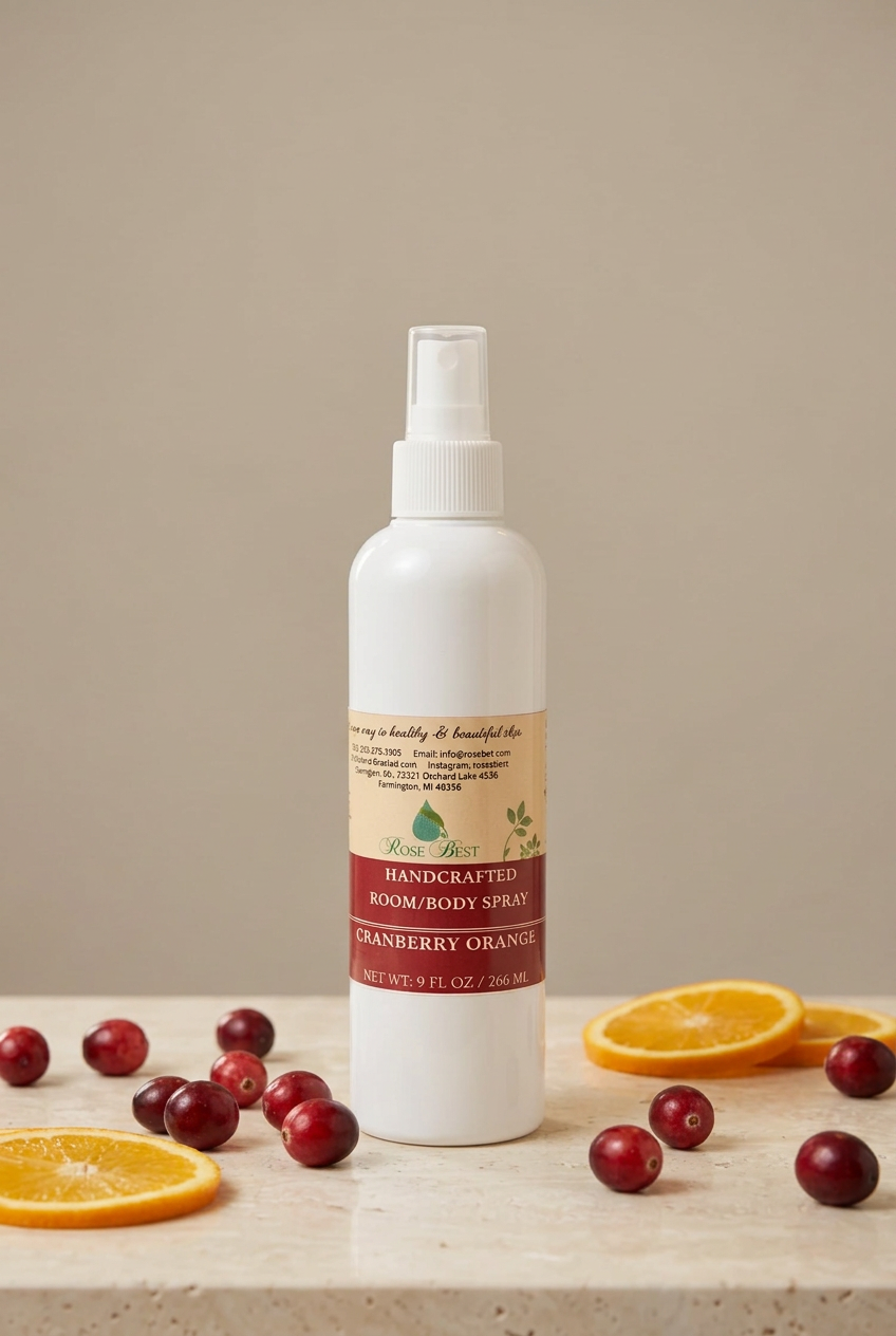 Cranberry Orange Room and Body Spray | Alcohol Free | Rose Best| Fall Collection