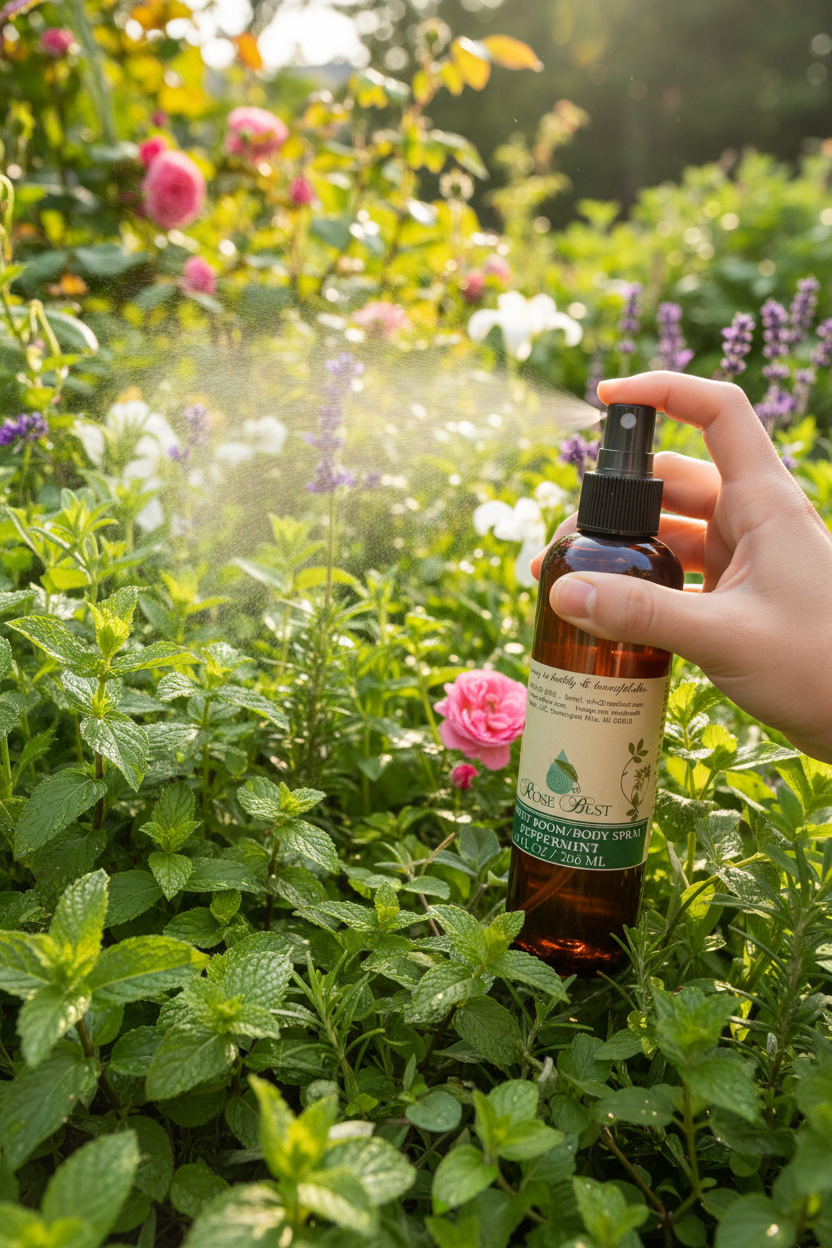 Peppermint Room and Body Spray (All Natural)