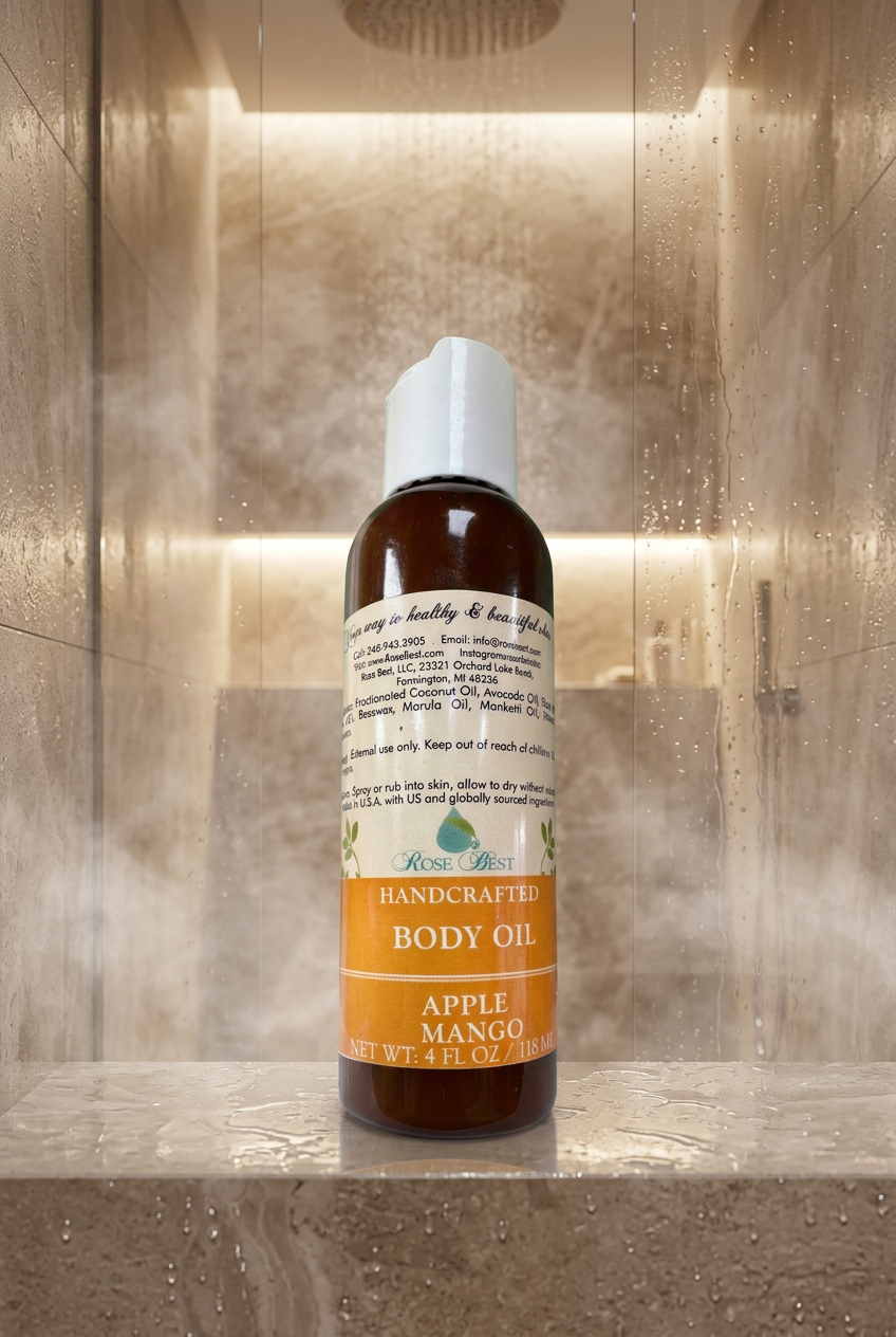 Apple Mango Body Oil | Fall Collection |Handmade Halal | Rose Best