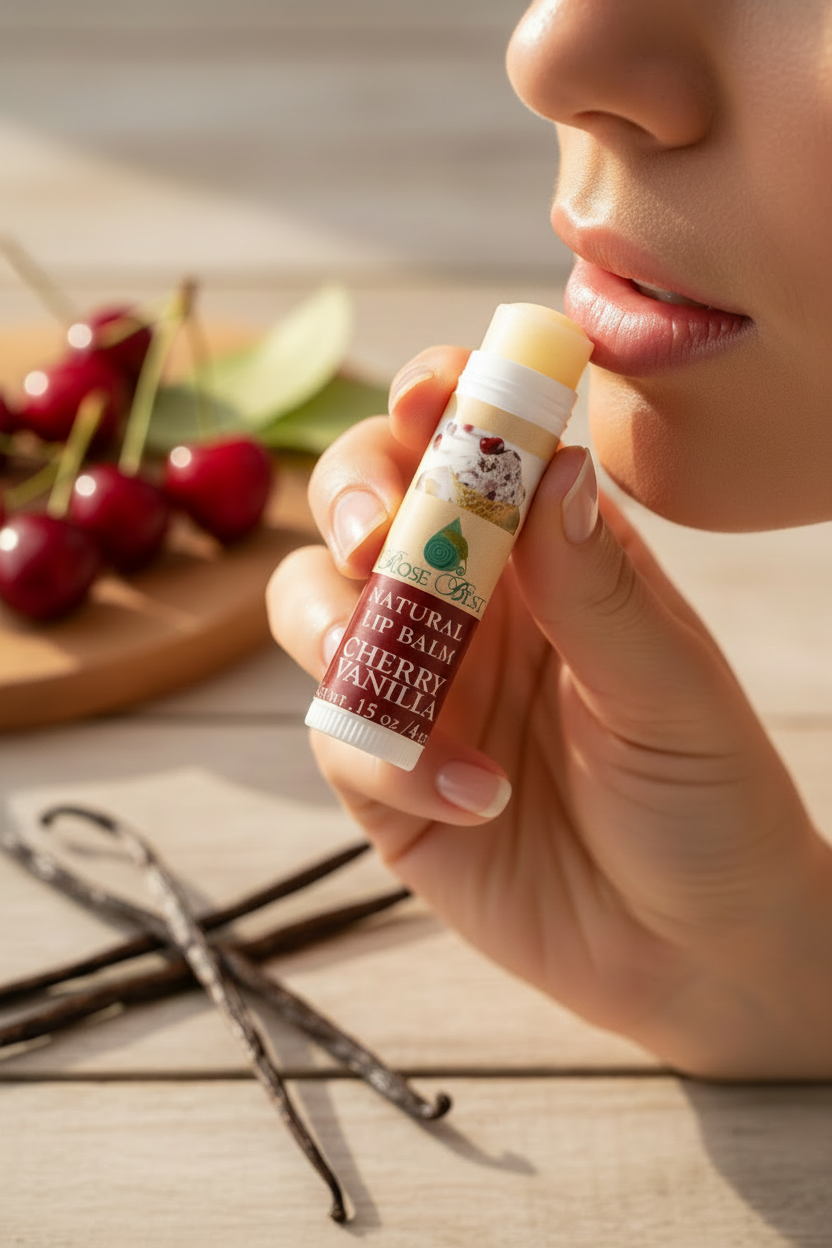 Cherry Vanilla Lip Balm ( All Natural)