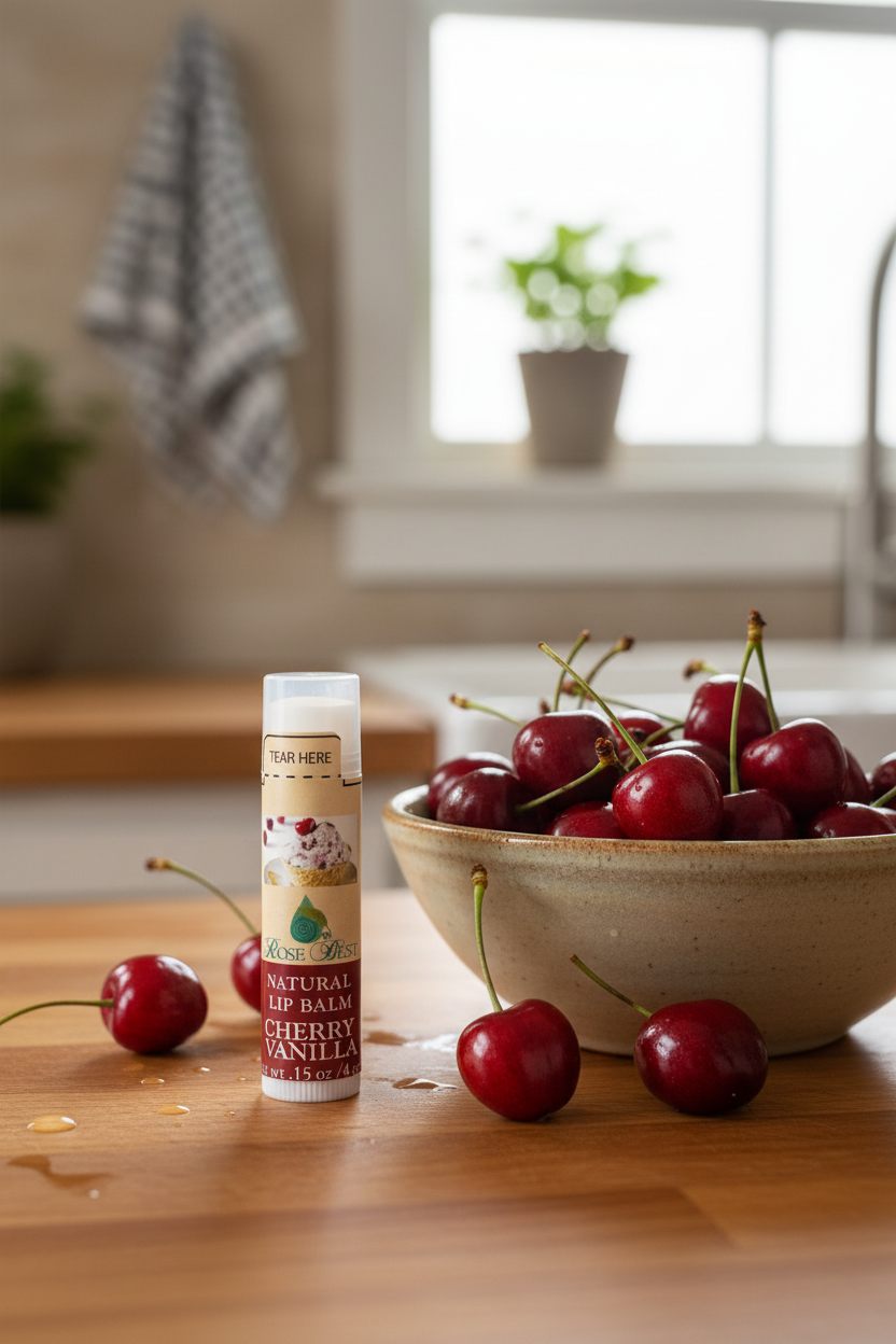 Cherry Vanilla Lip Balm ( All Natural)