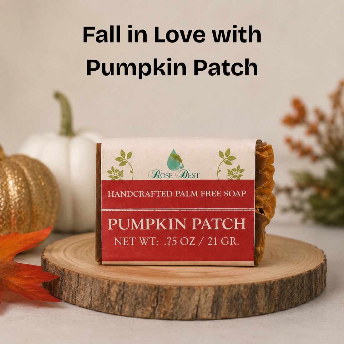 Pumpkin Patch Soap (Handcrafted)| Handmade Halal Cold Process | Rose Best