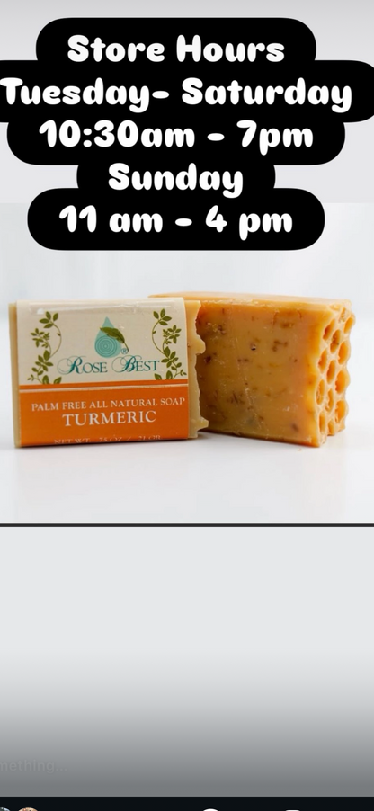 Handmade turmeric soap with lemongrass and orange essential oils, made with halal ingredients for daily Cleansing, available in store
