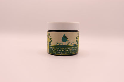 Lemon Sage and Ginger- All Natural Body Butter
