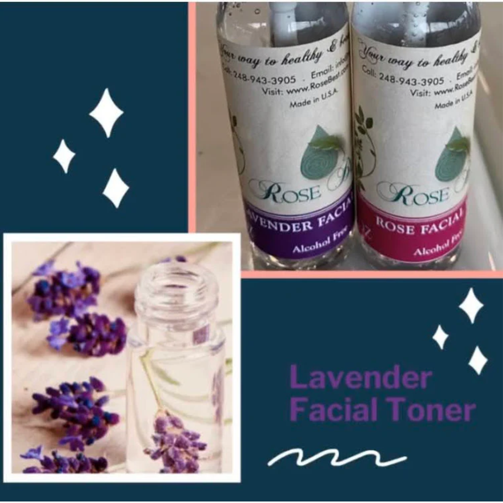 All Natural Lavender and Rose Facial Toner