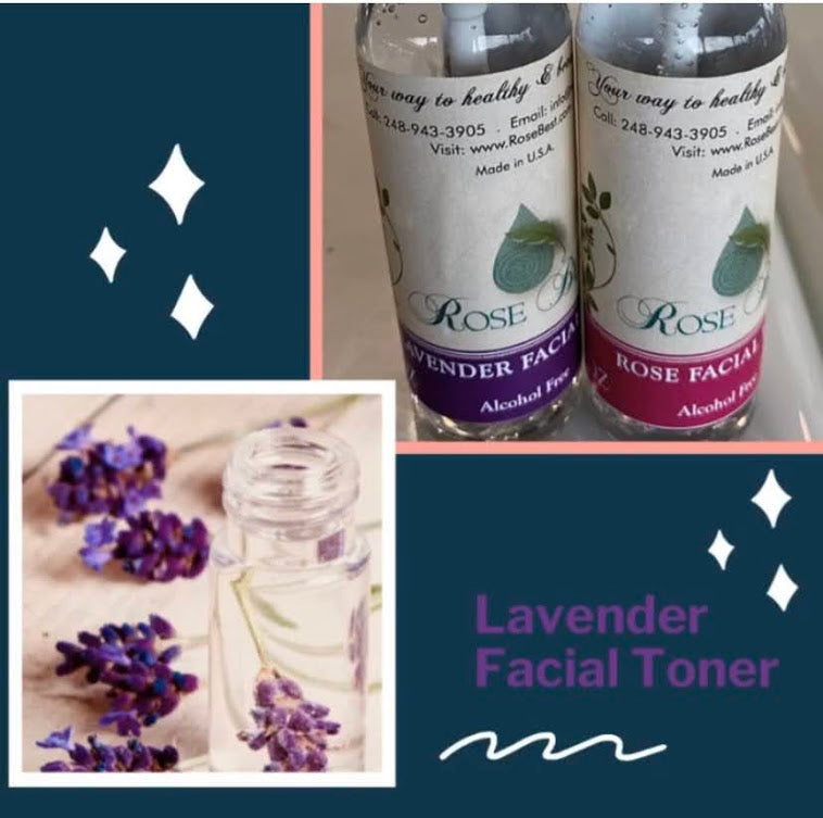 All Natural Lavender and Rose Facial Toner